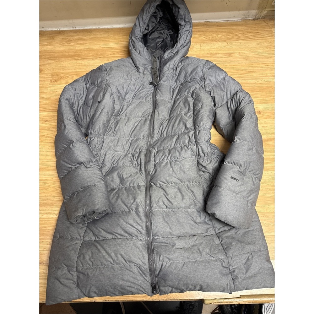 The North Face Gotham Parka Jacket Women's Large  Gray Down 550‎ Puffer Full-Zip